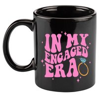 In My Engaged Era Groovy Bride Bachelorette Party 11oz C Handle Ceramic Mug