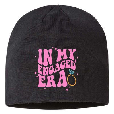 In My Engaged Era Groovy Bride Bachelorette Party Sustainable Beanie