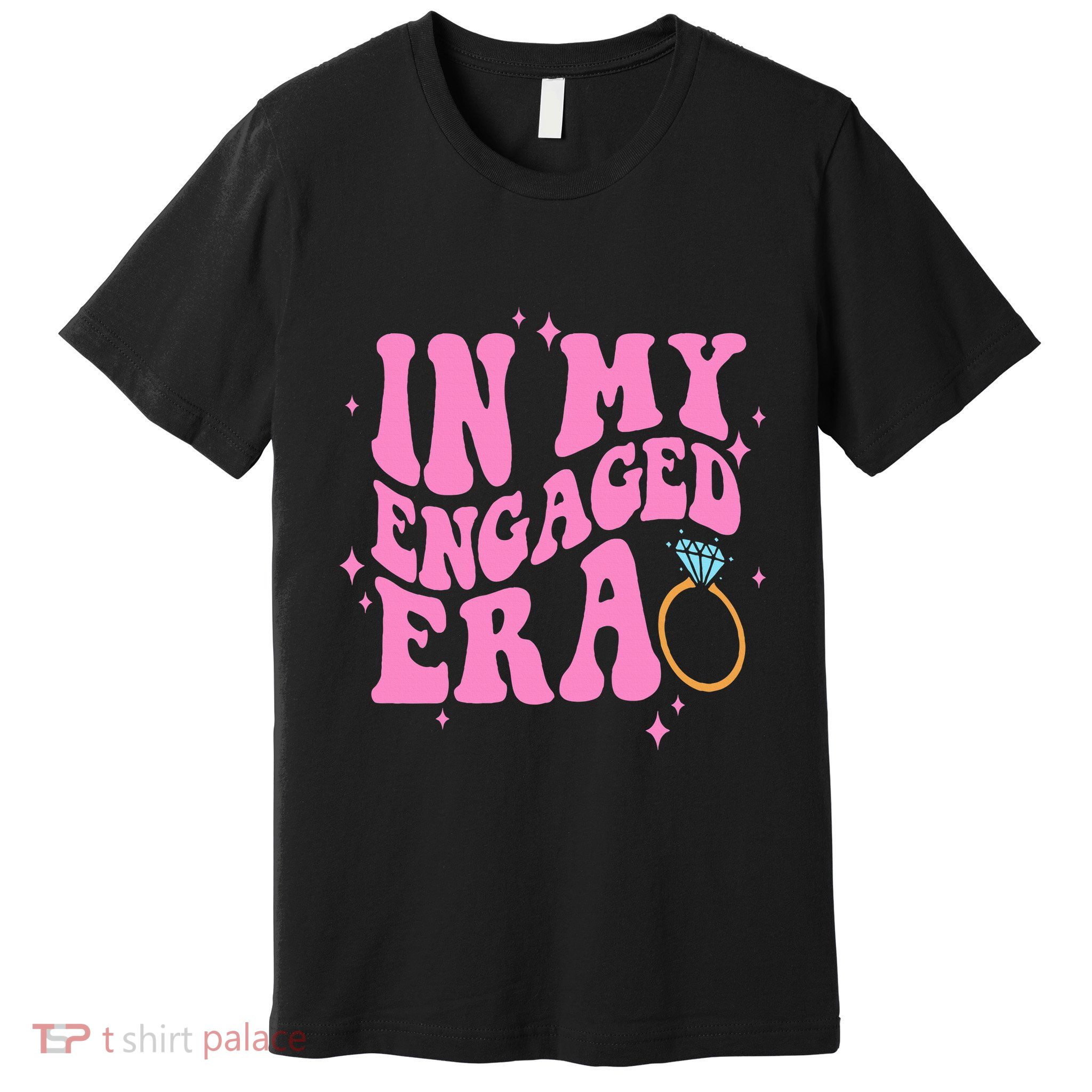 In My Engaged Era Groovy Bride Bachelorette Party Premium T-Shirt