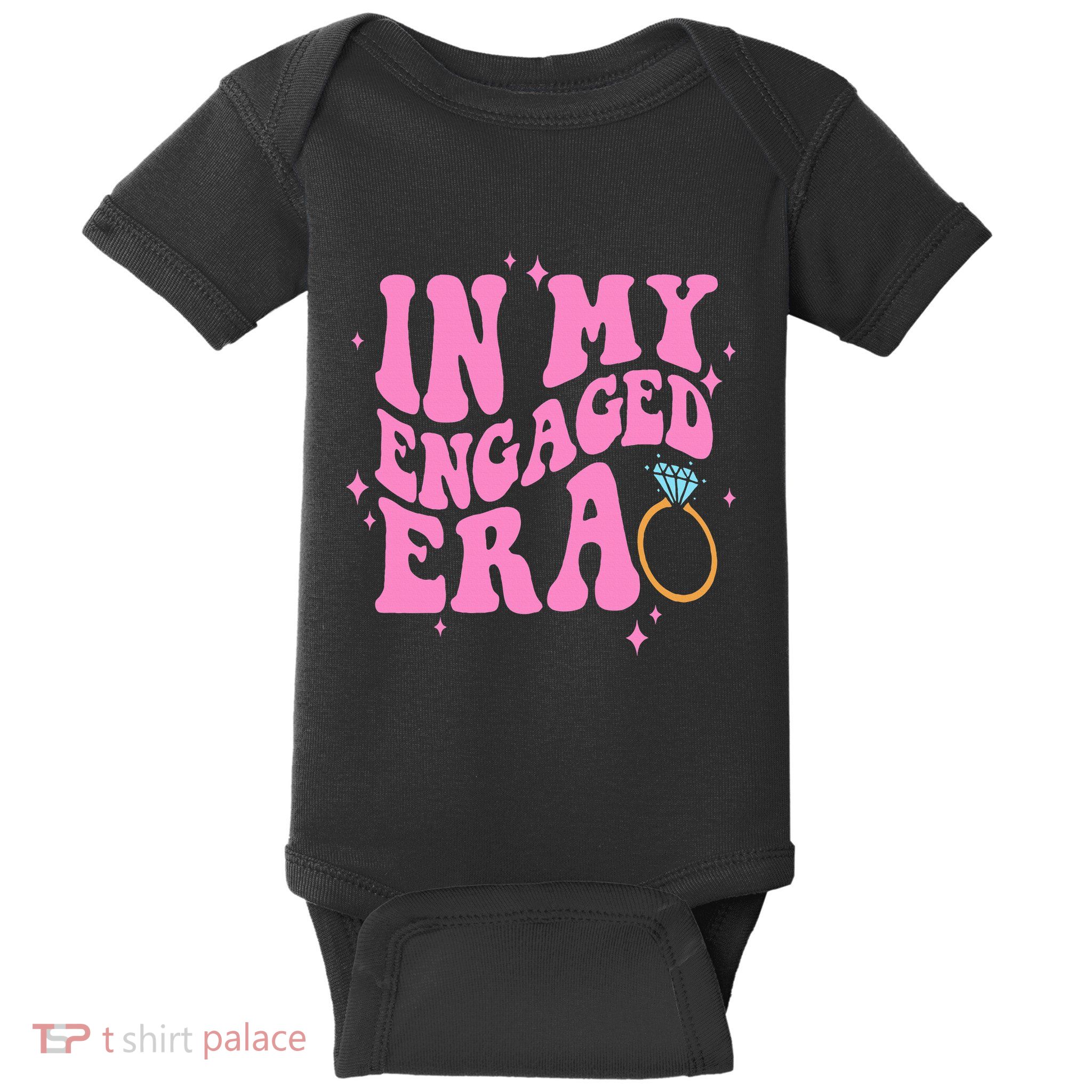 In My Engaged Era Groovy Bride Bachelorette Party Baby Bodysuit