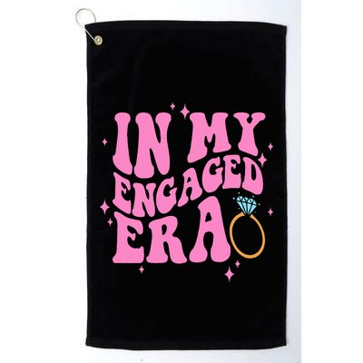 In My Engaged Era Groovy Bride Bachelorette Party Golf Towel