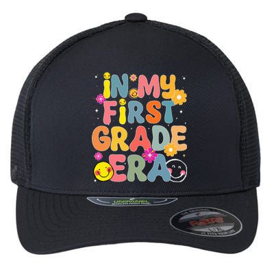 In My First Grade Era Back To School 1st Grade Teacher Team Flexfit Unipanel Trucker Cap