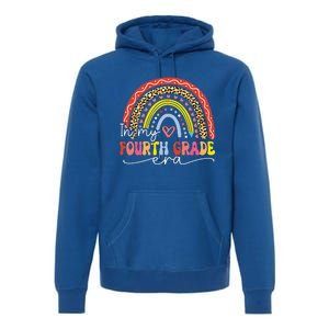 In My Fourth Grade Era Back To School First Day Rainbow Premium Hoodie