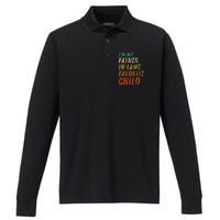 I'm My Father In Laws Favorite Child Father's Day Performance Long Sleeve Polo