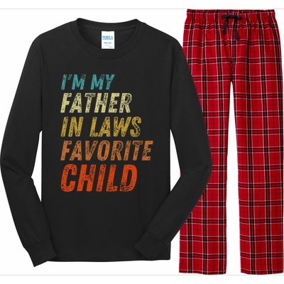 I'm My Father In Laws Favorite Child Father's Day Long Sleeve Pajama Set