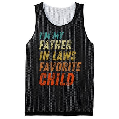 I'm My Father In Laws Favorite Child Father's Day Mesh Reversible Basketball Jersey Tank