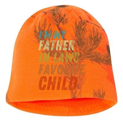 I'm My Father In Laws Favorite Child Father's Day Kati - Camo Knit Beanie