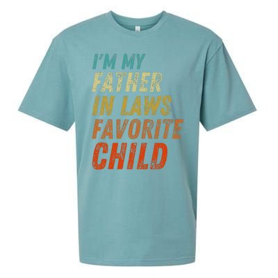 I'm My Father In Laws Favorite Child Father's Day Sueded Cloud Jersey T-Shirt