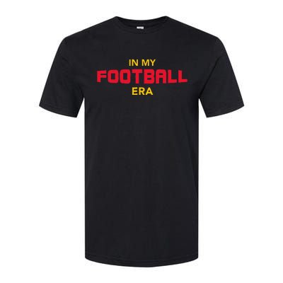 In My Football Era Red and Gold Team Colors Softstyle® CVC T-Shirt