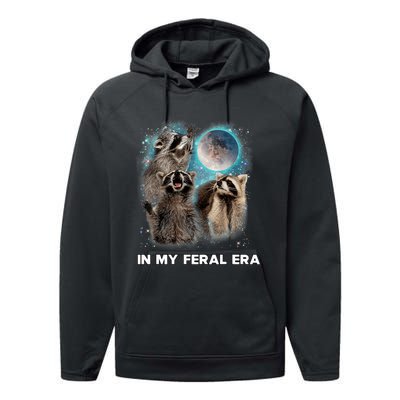 In My Feral Era Raccoon Performance Fleece Hoodie