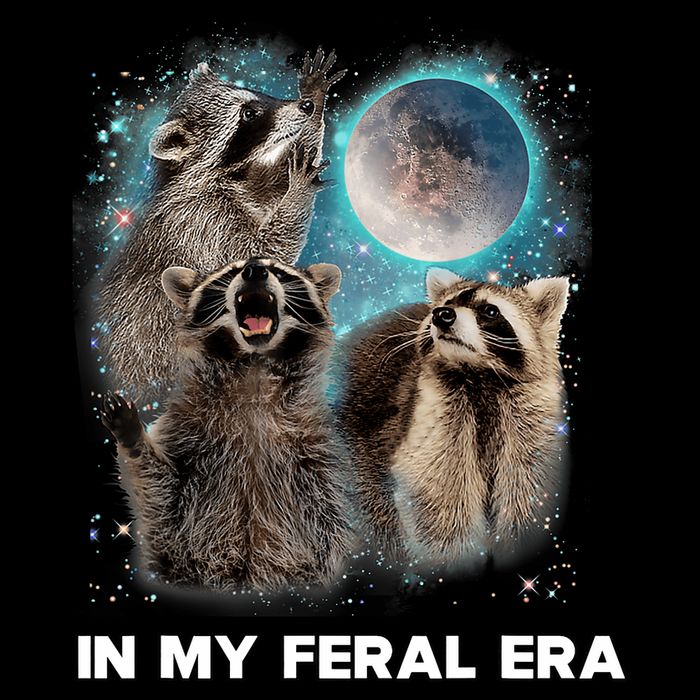 In My Feral Era Raccoon Impact Tech Backpack