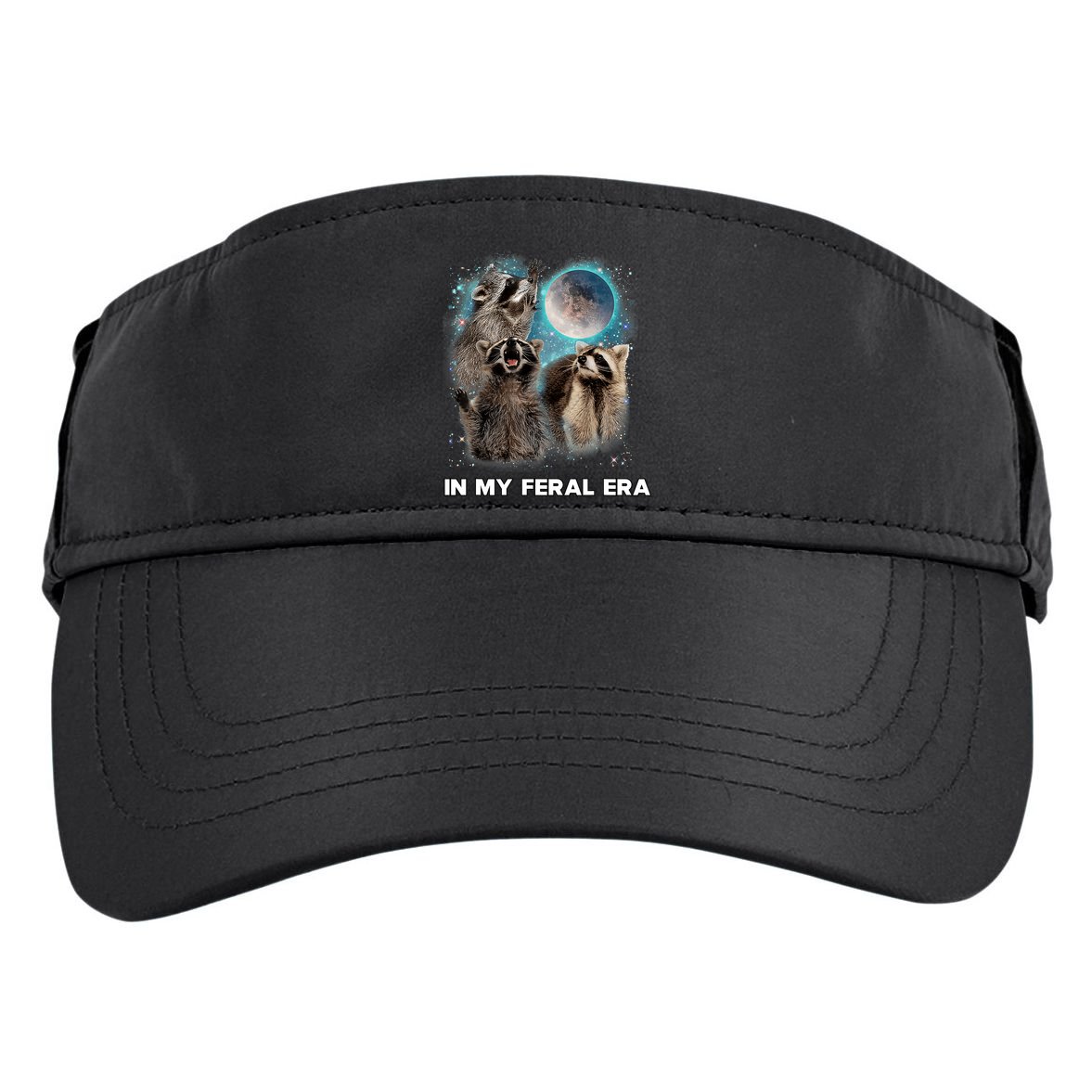 In My Feral Era Raccoon Adult Drive Performance Visor