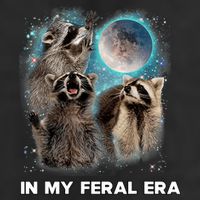 In My Feral Era Raccoon Adult Drive Performance Visor