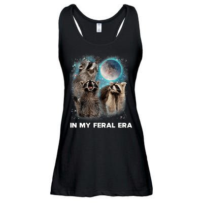 In My Feral Era Raccoon Ladies Essential Flowy Tank