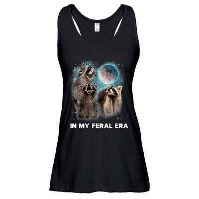 In My Feral Era Raccoon Ladies Essential Flowy Tank