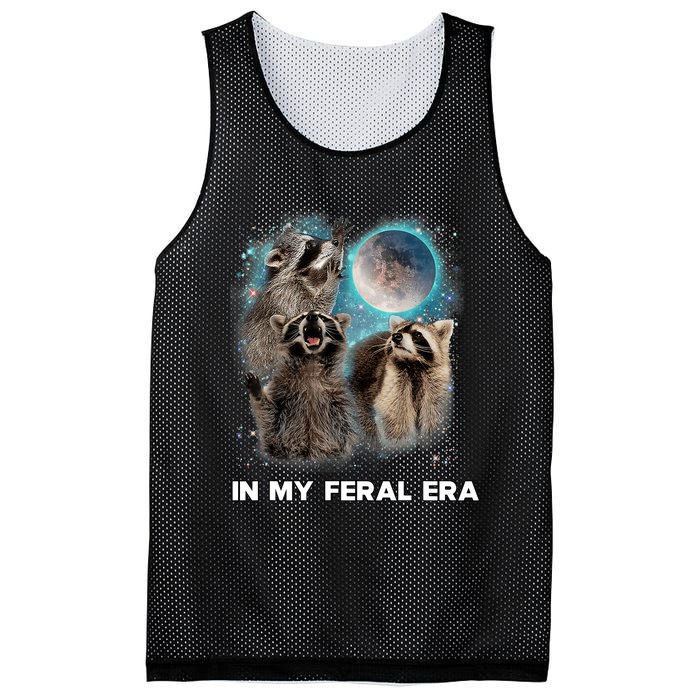 In My Feral Era Raccoon Mesh Reversible Basketball Jersey Tank