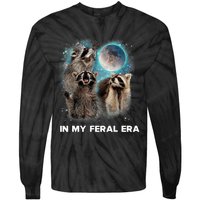 In My Feral Era Raccoon Tie-Dye Long Sleeve Shirt