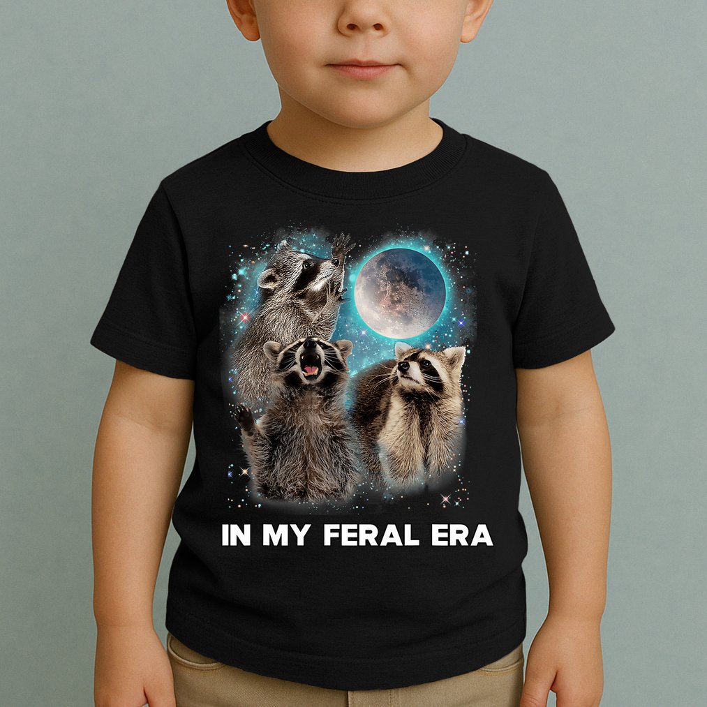 In My Feral Era Raccoon Toddler T-Shirt