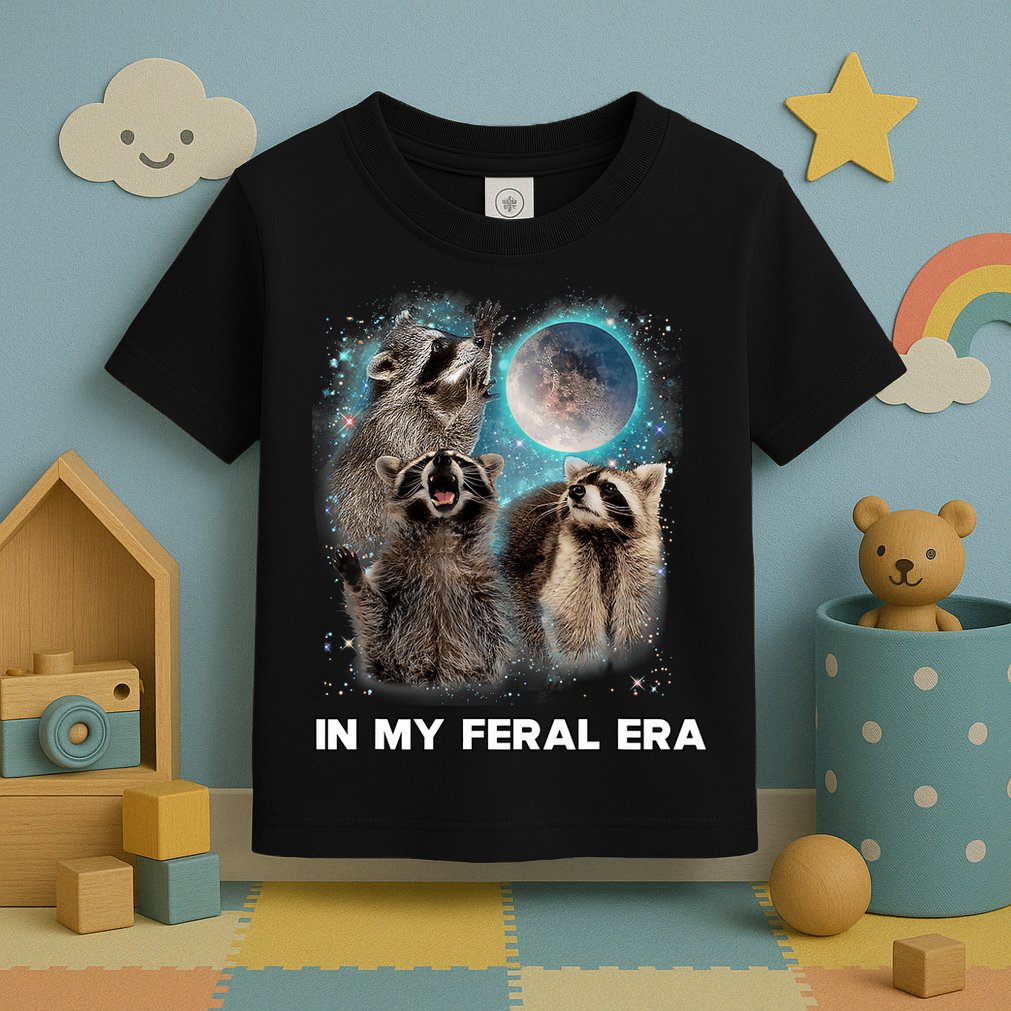 In My Feral Era Raccoon Toddler T-Shirt