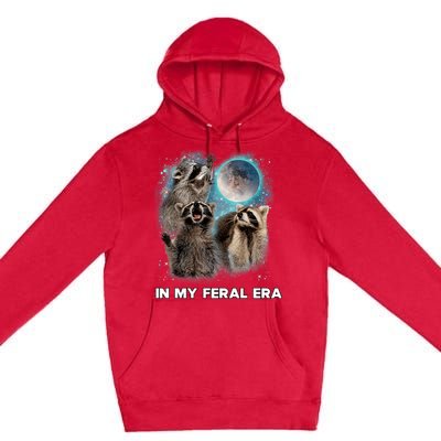 In My Feral Era Raccoon Premium Pullover Hoodie