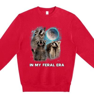 In My Feral Era Raccoon Premium Crewneck Sweatshirt