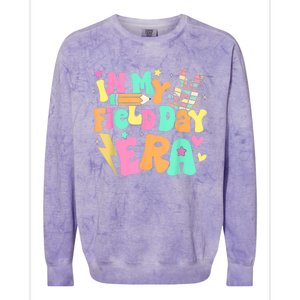 In My Field Day Era Groovy Field Day Meaningful Gift For Teacher Gift Colorblast Crewneck Sweatshirt