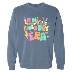 In My Field Day Era Groovy Field Day Meaningful Gift For Teacher Gift Garment-Dyed Sweatshirt