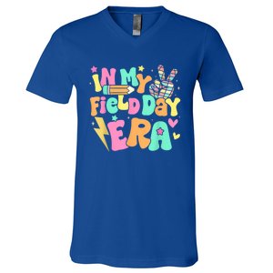 In My Field Day Era Groovy Field Day Meaningful Gift For Teacher Gift V-Neck T-Shirt