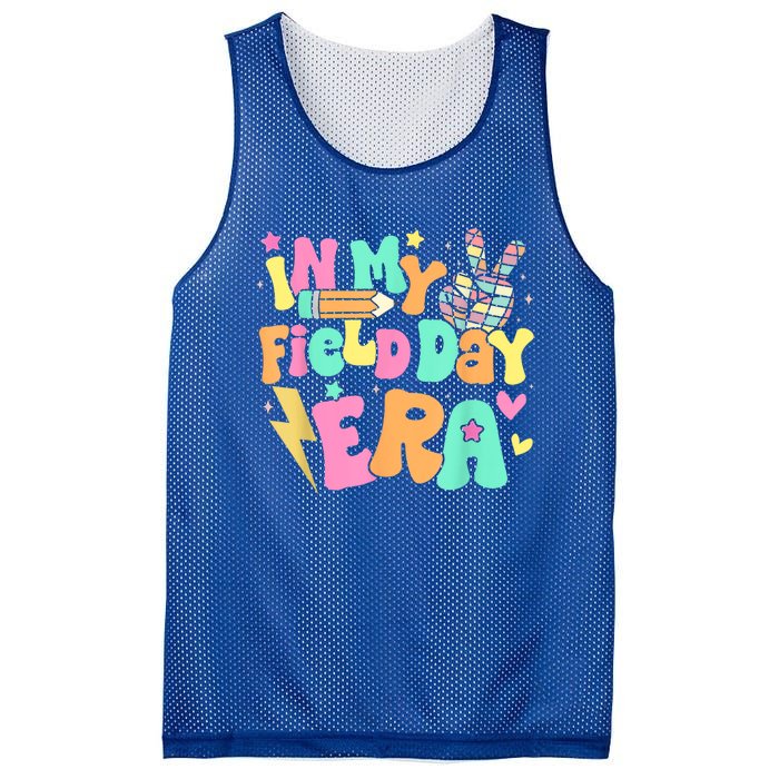 In My Field Day Era Groovy Field Day Meaningful Gift For Teacher Gift Mesh Reversible Basketball Jersey Tank