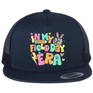 In My Field Day Era Groovy Field Day Meaningful Gift For Teacher Gift Flat Bill Trucker Hat