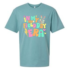 In My Field Day Era Groovy Field Day Meaningful Gift For Teacher Gift Sueded Cloud Jersey T-Shirt