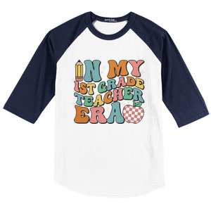 In My First Grade Era Back To School 1st Grade Baseball Sleeve Shirt