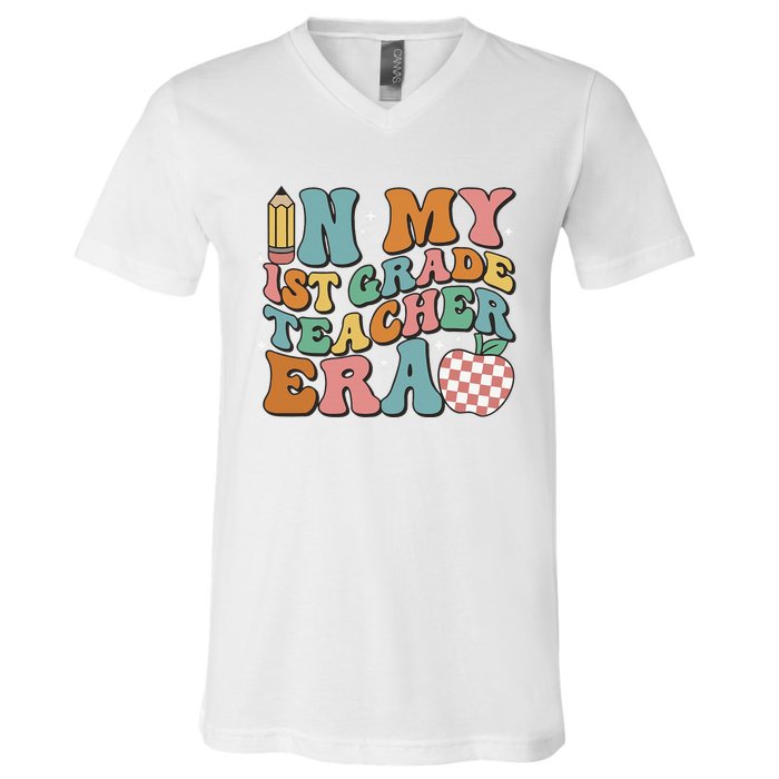 In My First Grade Era Back To School 1st Grade V-Neck T-Shirt