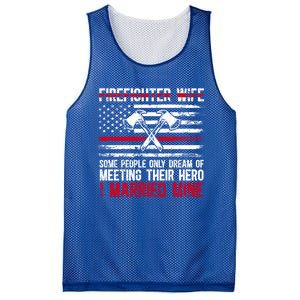 I Married Firefighter Wife Of A Fire Wife Fire Wife Gift Mesh Reversible Basketball Jersey Tank