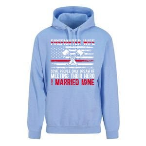 I Married Firefighter Wife Of A Fire Wife Fire Wife Gift Unisex Surf Hoodie