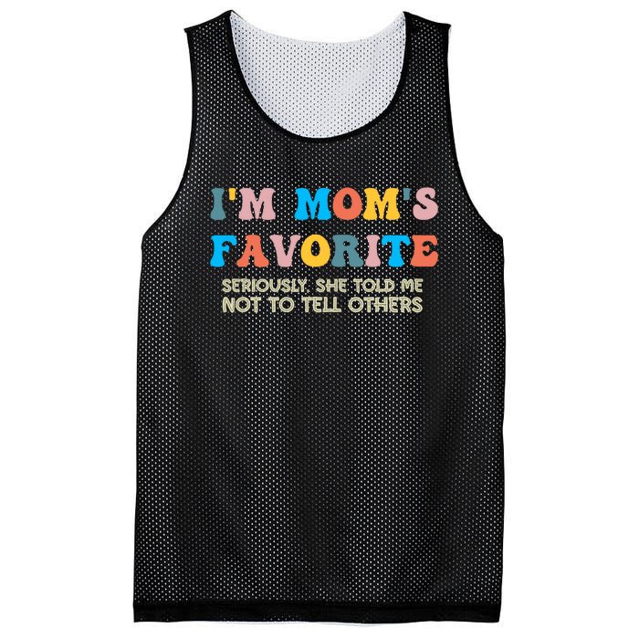 IM MomS Favorite Seriously She Told Me Not To Tell Others Mesh Reversible Basketball Jersey Tank