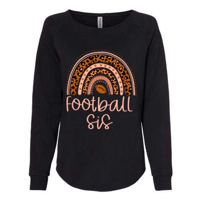 In My Football Sister Era Leopard Rainbow Game Day Vibes Gift Womens California Wash Sweatshirt