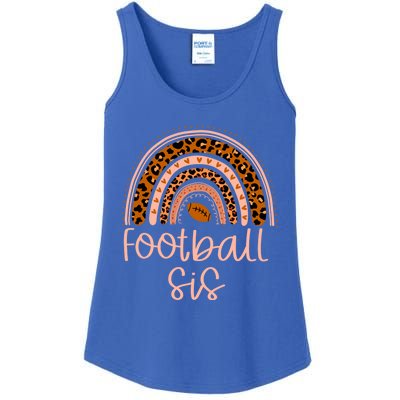 In My Football Sister Era Leopard Rainbow Game Day Vibes Gift Ladies Essential Tank