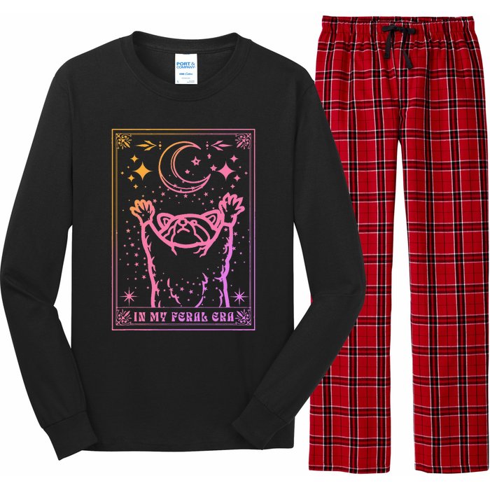 In My Feral Era Lover Raccoon Long Sleeve Pajama Set