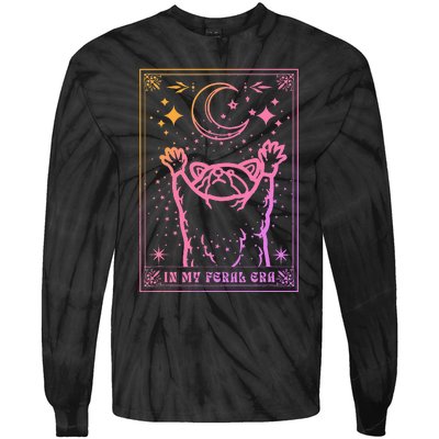 In My Feral Era Lover Raccoon Tie-Dye Long Sleeve Shirt