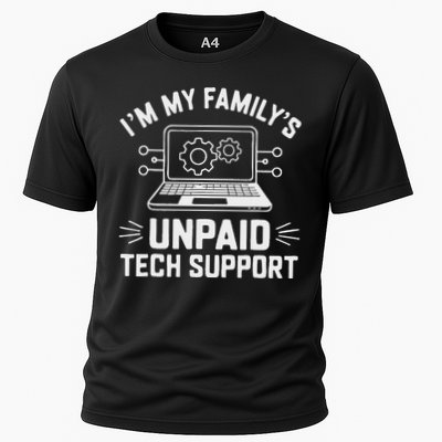 IM My FamilyS Unpaid Tech Support Cooling Performance Crew T-Shirt