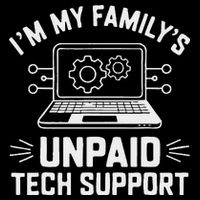 IM My FamilyS Unpaid Tech Support Cooling Performance Crew T-Shirt