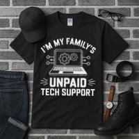 IM My FamilyS Unpaid Tech Support Tall T-Shirt