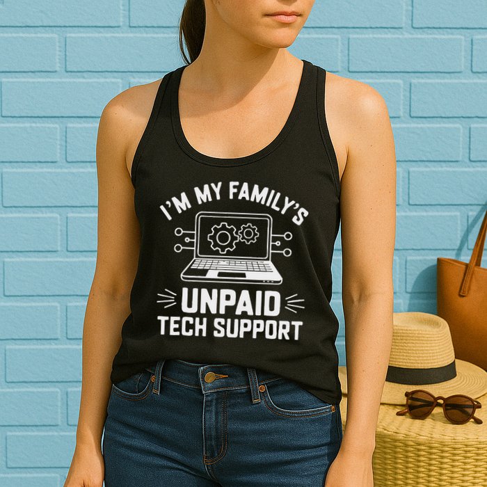IM My FamilyS Unpaid Tech Support Womens Tank Top