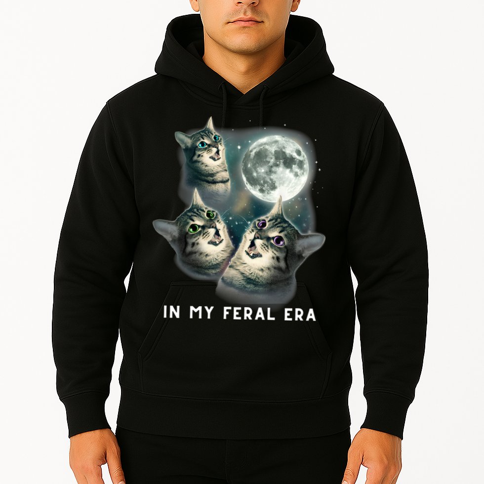 In My Feral Era Cat Hoodie