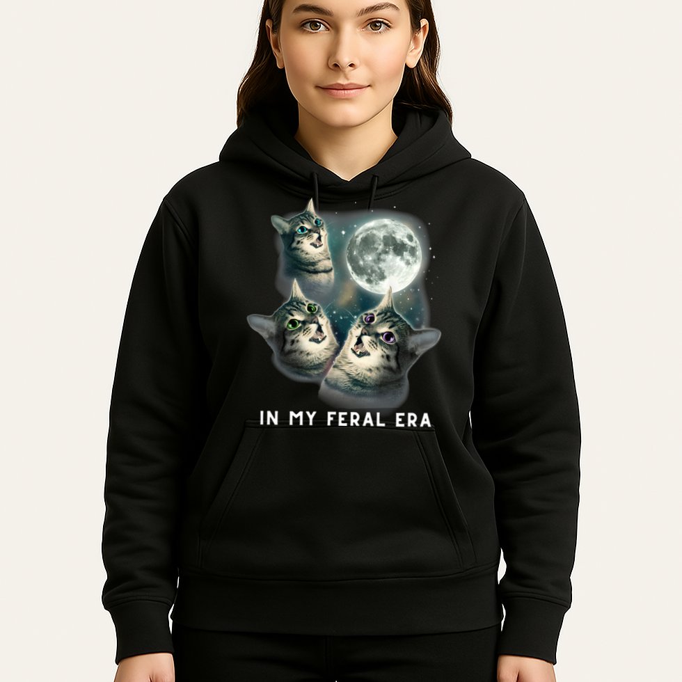 In My Feral Era Cat Hoodie