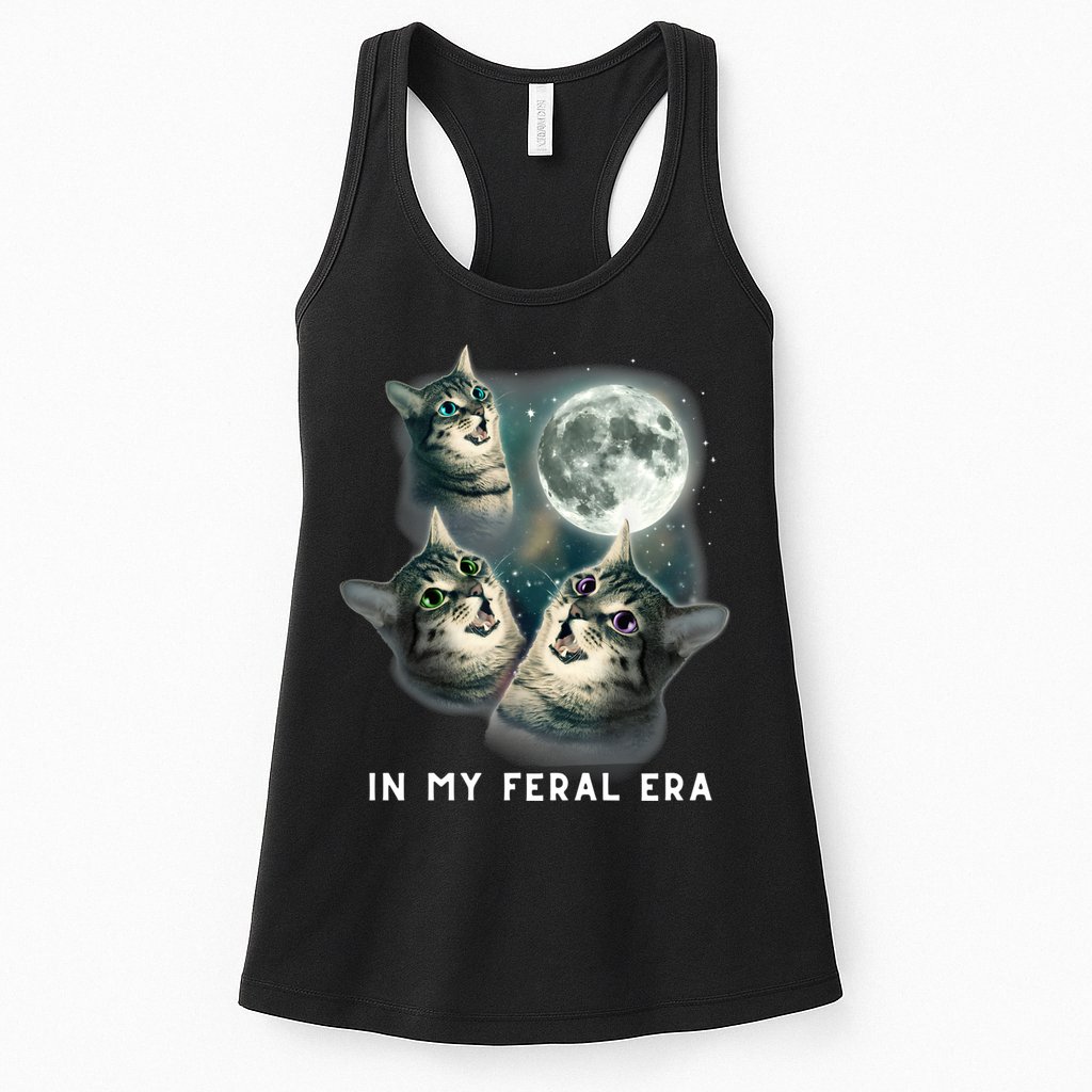 In My Feral Era Cat Womens Tank Top