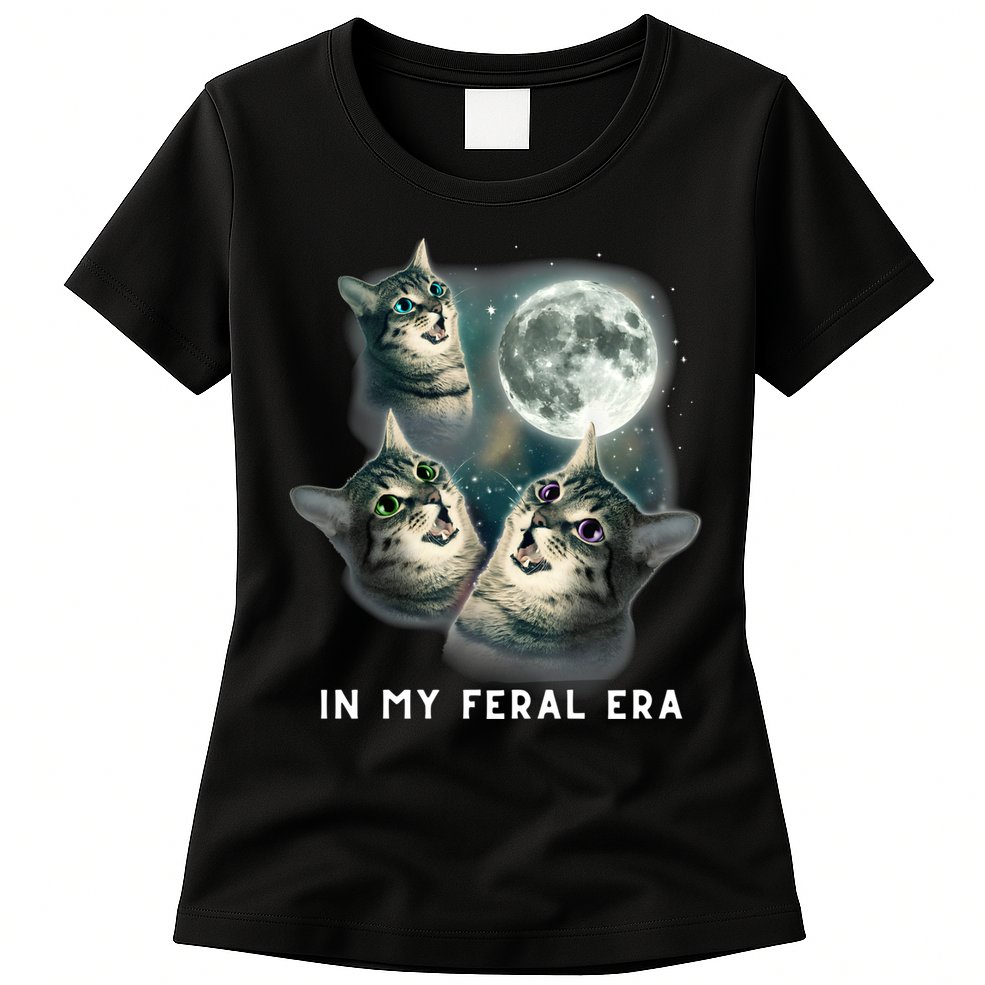 In My Feral Era Cat Womens T-Shirt