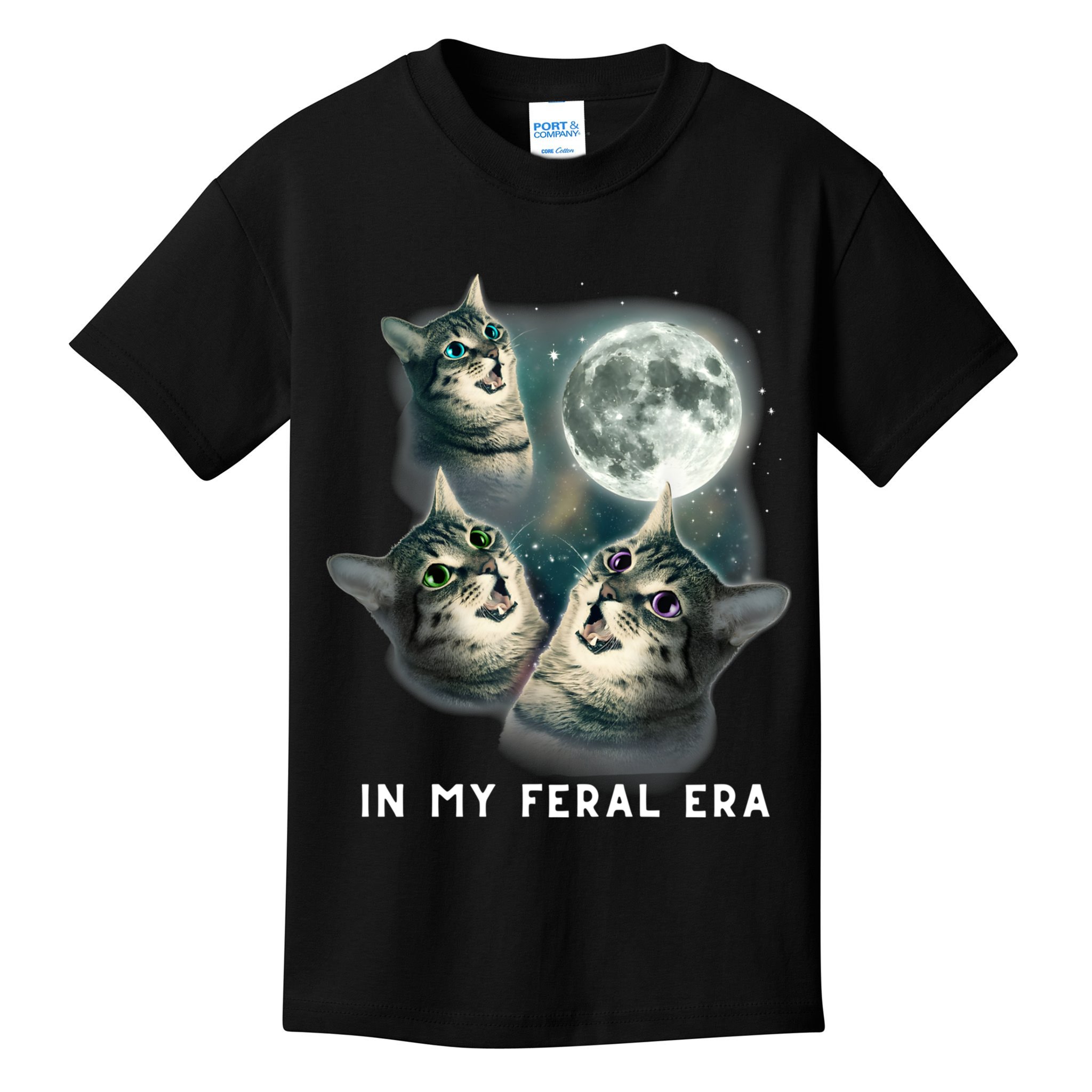 In My Feral Era Cat Kids T-Shirt