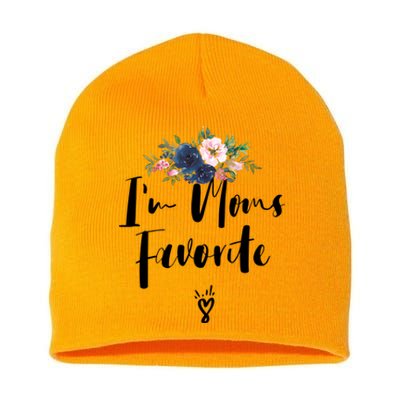 Im Moms Favorite Cute Gift Short Acrylic Beanie